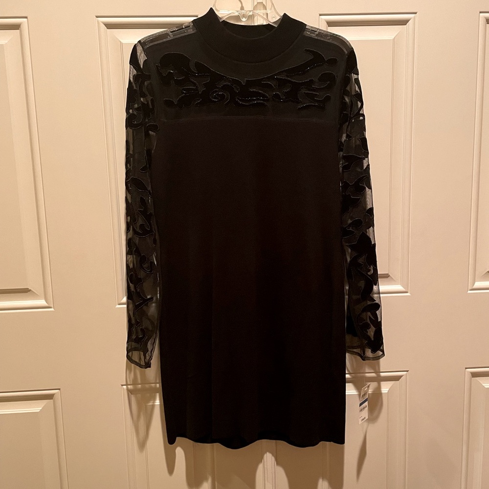 NWT - INC International Concepts Stunning Black Tunic!  NWT  Size XL
